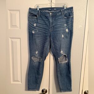 Old Navy Distressed Ankle Jeans - Blue